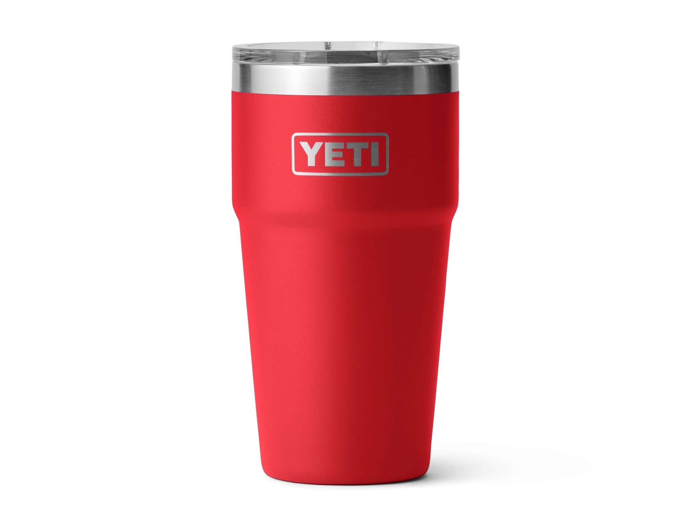 YETI Rambler 20oz Stackable Cup Rescue Red Main Image red yeti rambler stackable cup 20oz