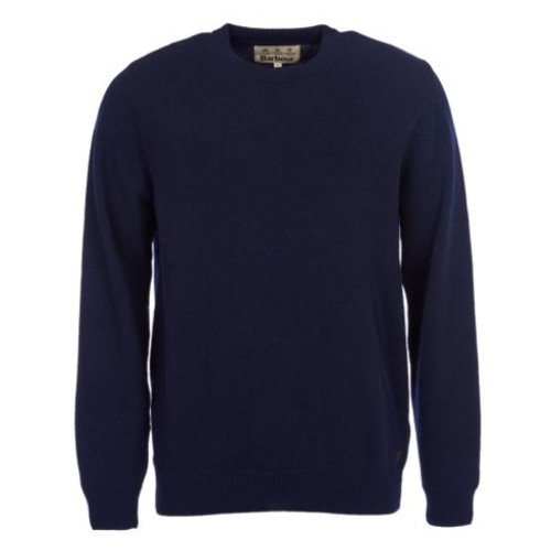 Barbour Nelson Essential Crew Neck Navy Jumper