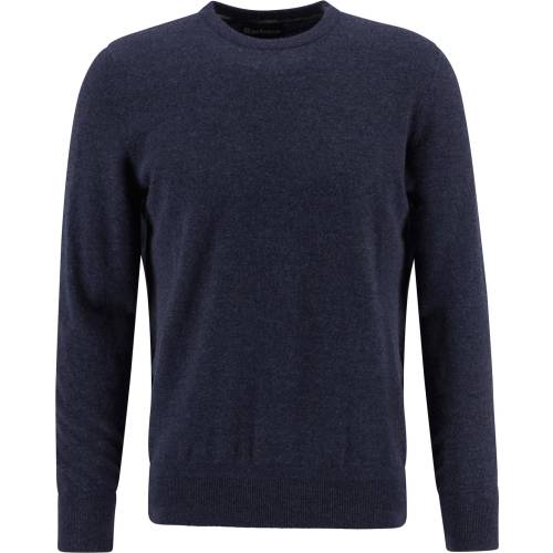 barbour waterbury navy crew neck wool jumper