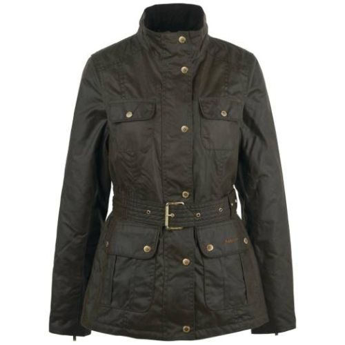 barbour winter belted utility wax jacket