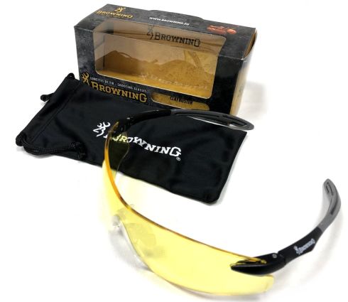 browning claybuster shooting glasses yellow