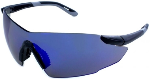 Evolution Hunter Grey - Blue Flash Mirror Safety Glasses