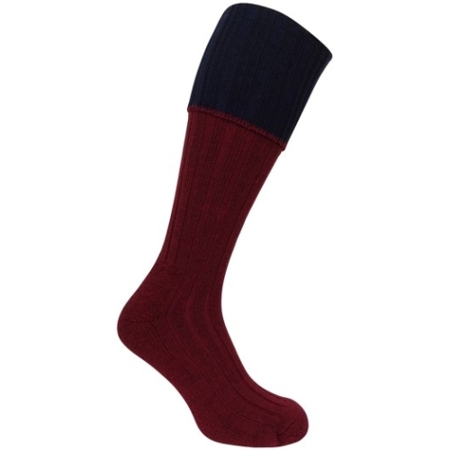 Hoggs Contrast Turnover Top Stocking 10-13