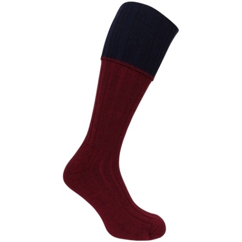 Hoggs Contrast Turnover Top Stocking size 7-10