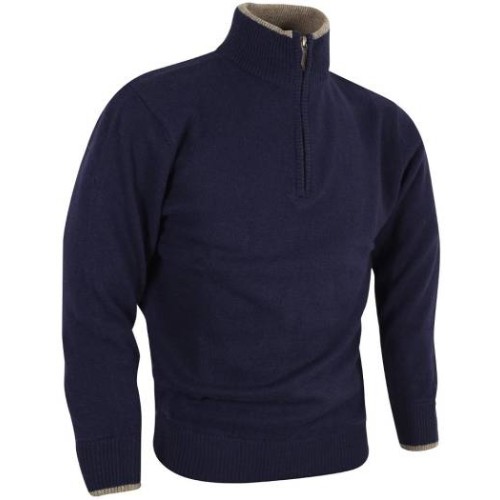 Jack pyke ashcombe zipknit navy jumper