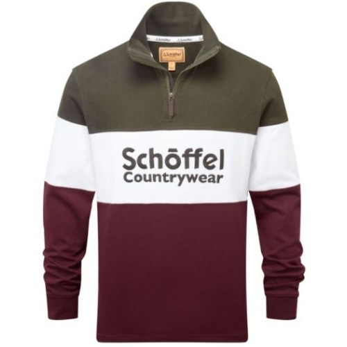 schoffel exeter heritage 1/4 zip grey