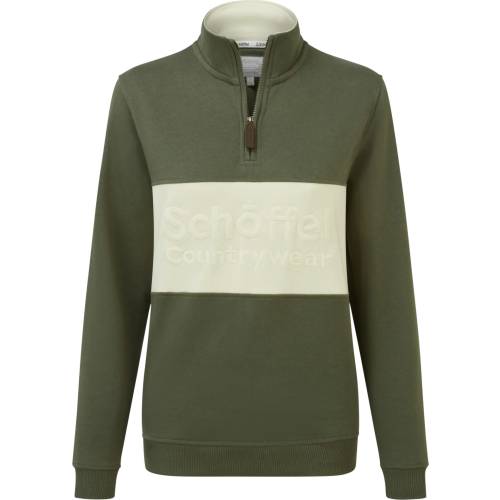 schoffel st agnes beetle green quarter zip