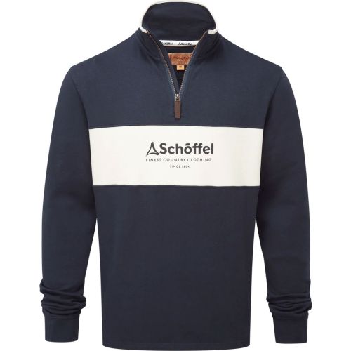 schoffel trencrom navy stone quarter zip