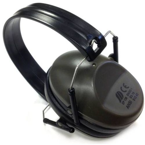 Slim Green Shooting Ear Defender Earmuffs