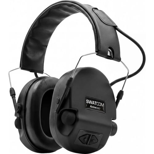 swatcom active 360 black electronic ear defenders