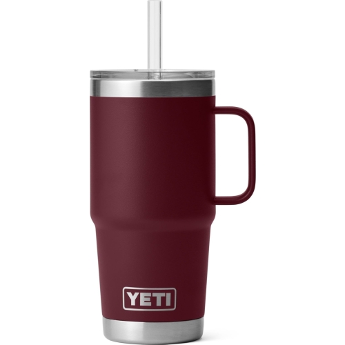 yeti red vine rambler mug 25oz